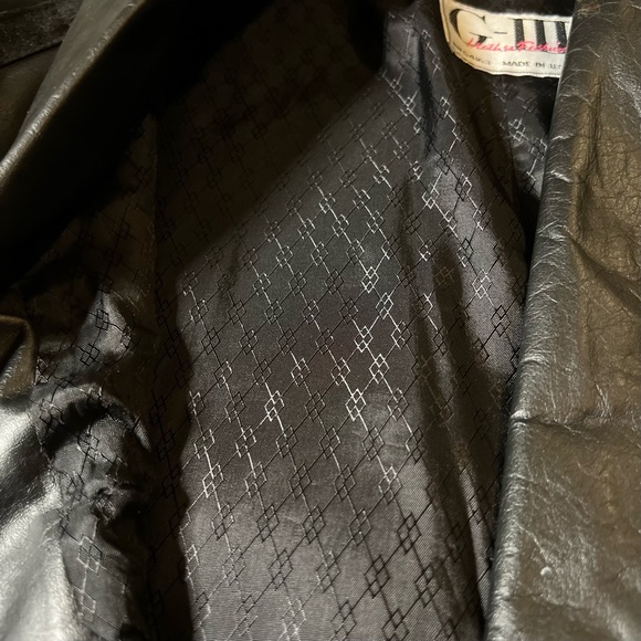 G lll Genuine Leather Jacket Vintage Leather Authentic - Picture 11 of 14